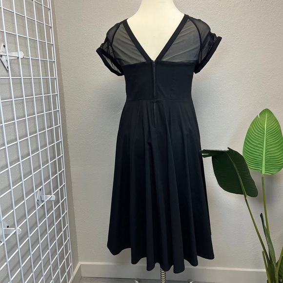 Torrid Black Mesh Insert Swing Dress - New - Size 14 - Picture 5 of 7